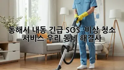 동해시 내동 긴급 SOS! 🚨 비상 청소 서비스, 우리 동네 해결사!